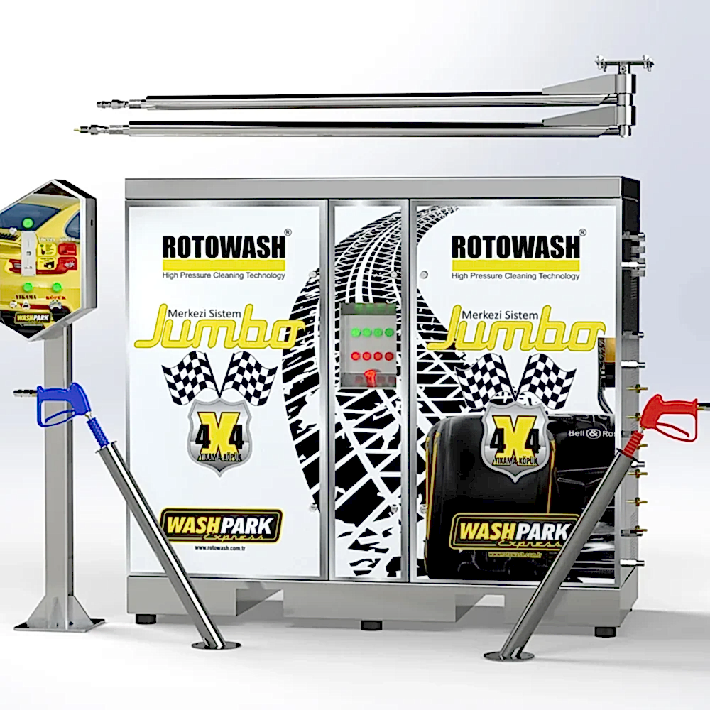 80102 - Jumbo 2 Kullanıcılı Merkezi Oto Yıkama Oto Köpük