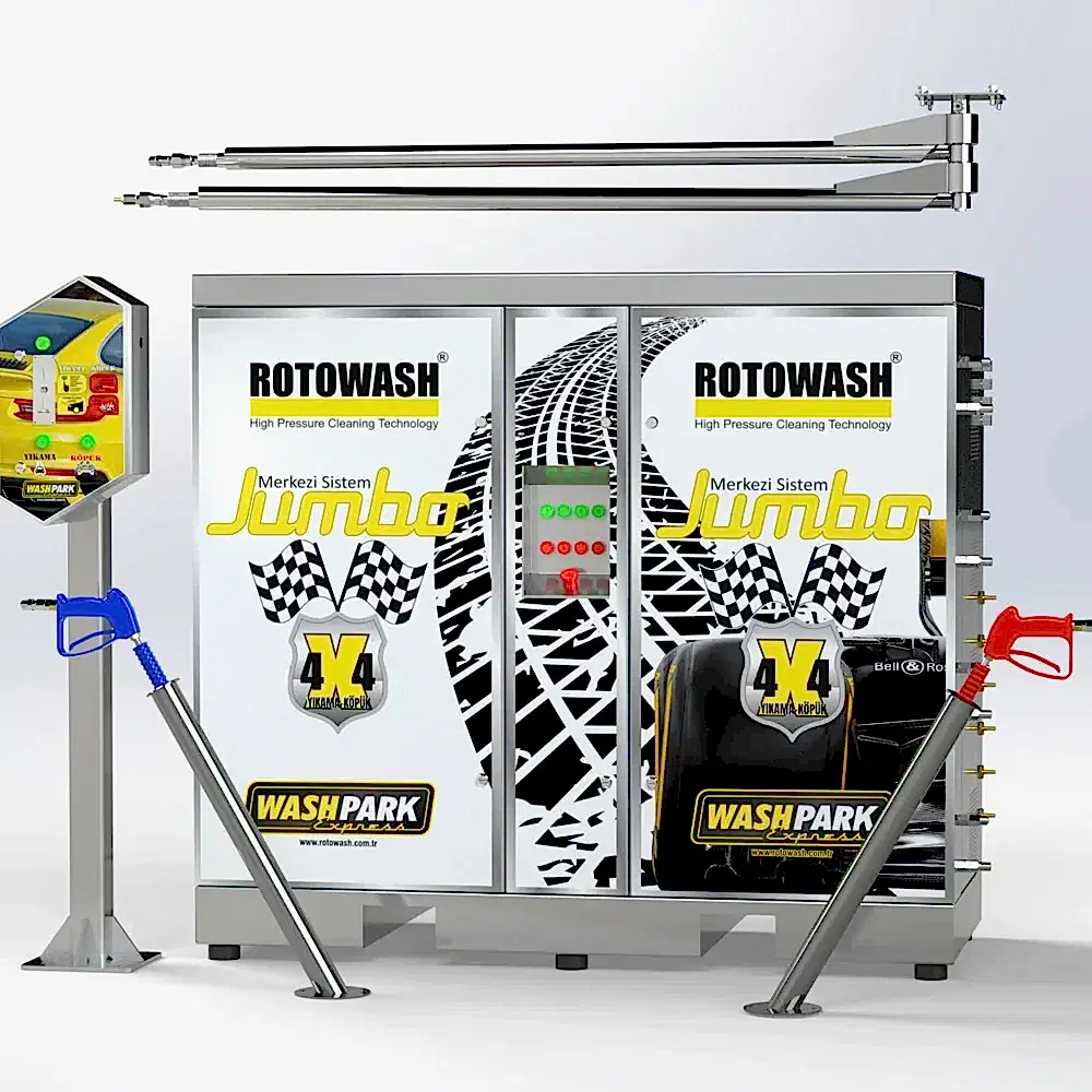 80103 - Jumbo 3 Kullanıcılı Merkezi Oto Yıkama Oto Köpük