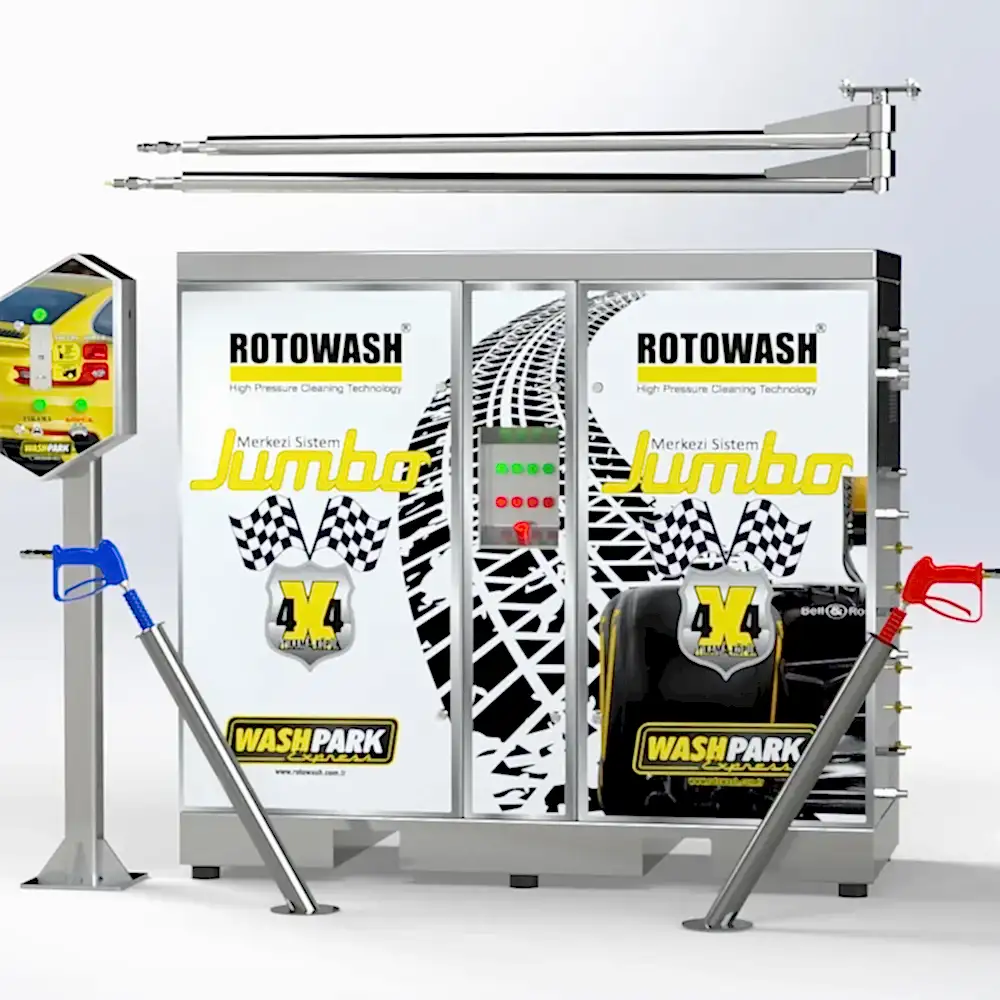 80106 - Jumbo 6 Kullanıcılı Merkezi Oto Yıkama Oto Köpük