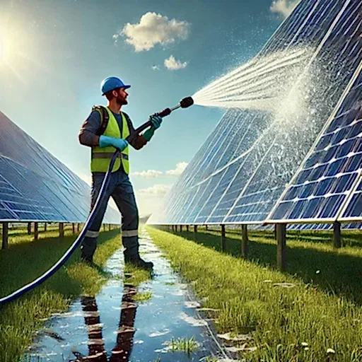 güneş paneli temizleme makinesi