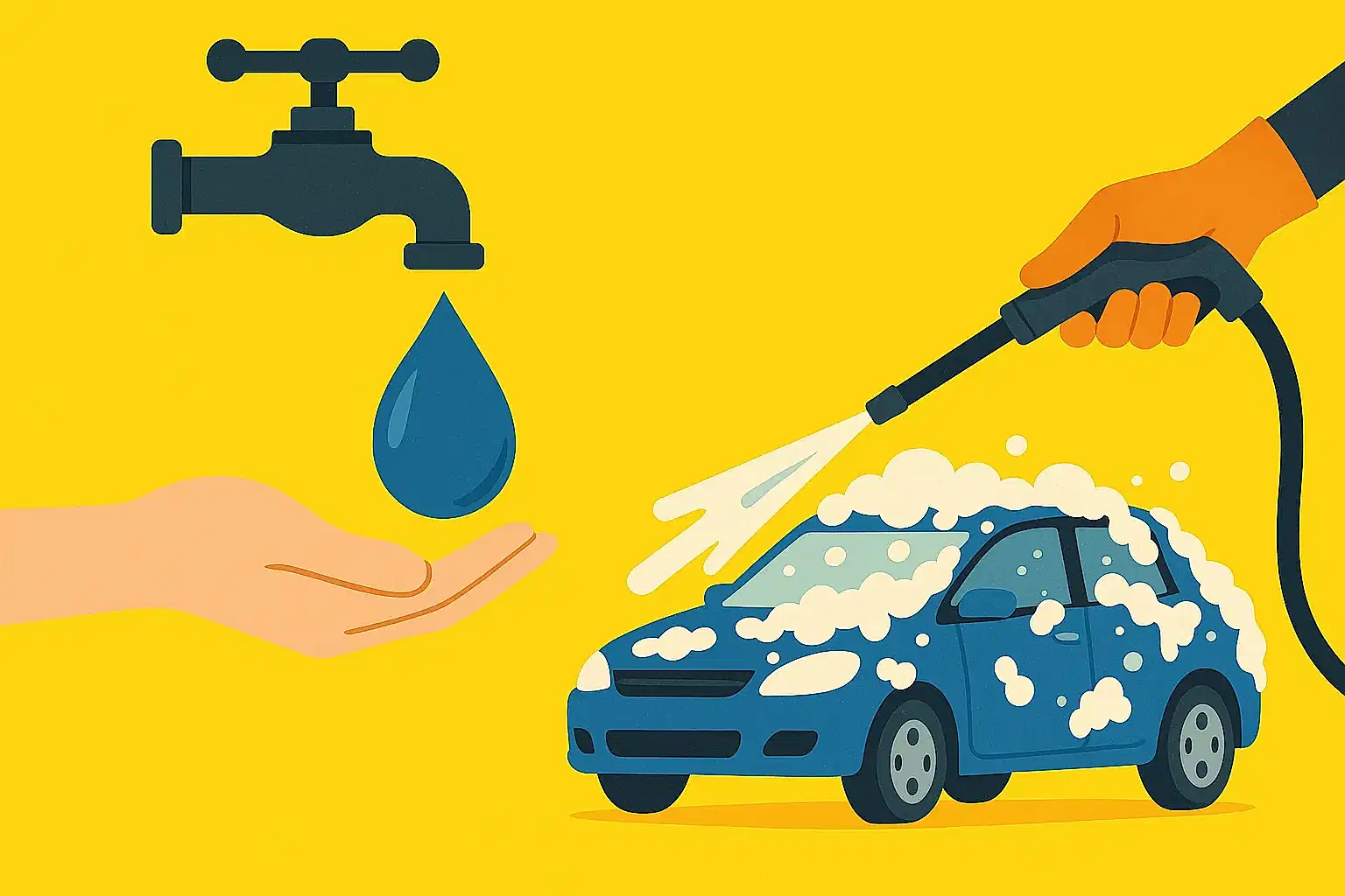 oto yıkama su tasarrufu